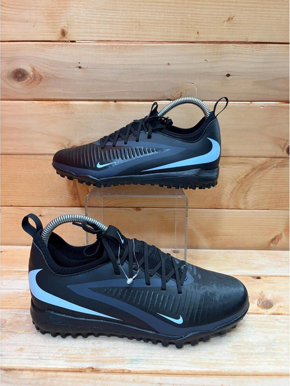 New Nike Phantom 6 Low Academy Turf Soccer Shoes Black Kids Size 5y HQ2038-003